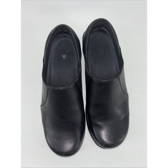 Ariat Women's Work Shoes Black Leather Size 8.5C Slip On - Picture 3 of 9